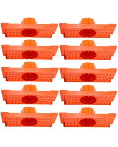 Kit 10 Caixa Luz Suporte P/ Laje Octogonal 27, 30cm Plasled