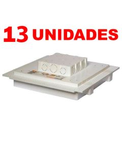 Kit C/ 13 Caixa P/ Embutir Na Laje Painel Plafon Led 24 Watts