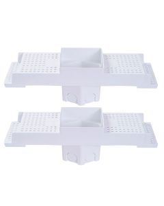 Kit 2 Caixa P/ Embutir Spot Led Na Laje Quadrado Recuado