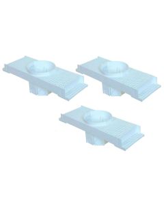 Kit 3 Caixa Passagem Embutir Spot Led Laje Plafon 7w Par20