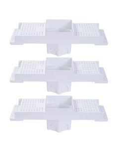 Kit 3 Caixa P/ Embutir Spot Led Na Laje Quadrado Recuado