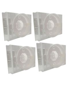 Kit C/ 4 Caixa P/ Embutir Na Laje Plafon Led 18 Redondo