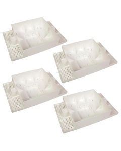 Kit Caixa Para Embutir Painel Plafon Laje 2x 18w + 16x 12w