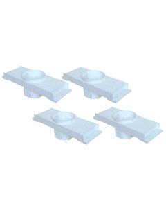 Kit 4 Caixa Passagem Embutir Spot Led Laje Plafon 7w Par20