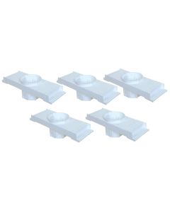 Kit 5 Caixa Passagem Embutir Spot Led Laje Plafon 7w Par20