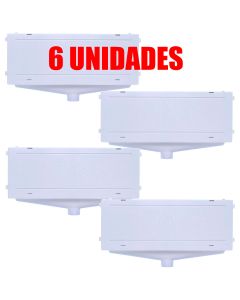 Kit 6 Caixa De Passagem Dreno Para Embutir Ar Condicionado