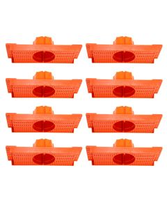 Kit 8 Caixa Luz Suporte P/ Laje Octogonal 27, 30cm Plasled