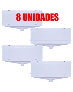 Kit 8 Caixa De Passagem Dreno Para Embutir Ar Condicionado