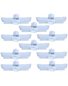 Kit 10 Caixa Passagem Embutir Spot Led Laje Plafon 5w Mr16