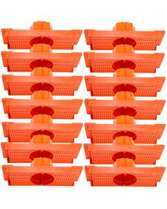 Kit 14 Caixa Luz Suporte P/ Laje Octogonal 27, 30cm Plasled
