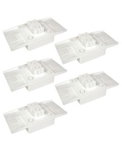 Kit C/ 6 Caixa P/ Embutir Na Laje Painel Plafon Led 12 Watts