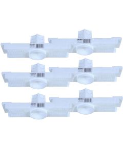 Kit 6 Caixa Passagem Embutir Spot Led Laje Plafon 5w Mr16