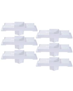 Kit 6 Caixa P/ Embutir Spot Led Na Laje Quadrado Recuado