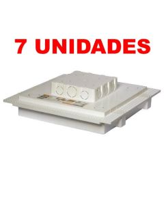 Kit C/ 7 Caixa P/ Embutir Na Laje Painel Plafon Led 24 Watts