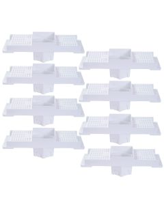 Kit 8 Caixa P/ Embutir Spot Led Na Laje Quadrado Recuado