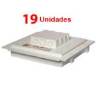Kit C/ 19 Caixa P/ Embutir Na Laje Painel Plafon Led 24 Watts