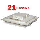 Kit C/ 21 Caixa P/ Embutir Na Laje Painel Plafon Led 24 Watts