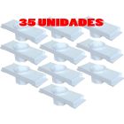 Kit 35 Caixa Passagem Embutir Spot Led Laje Plafon 7w Par20