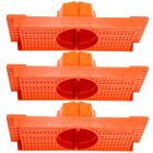 Kit 3 Caixa Luz Suporte P/ Laje Octogonal 27, 30cm Plasled