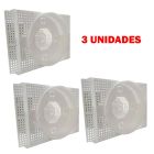 Kit C/ 3 Caixa P/ Embutir Na Laje Plafon Led 18 Redondo