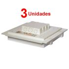 Kit C/ 3 Caixa P/ Embutir Na Laje Painel Plafon Led 24 Watts