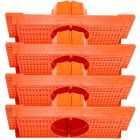 Kit 4 Caixa Luz Suporte P/ Laje Octogonal 27, 30cm Plasled