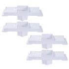 Kit 4 Caixa P/ Embutir Spot Led Na Laje Quadrado Recuado