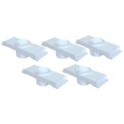 Kit 5 Caixa Passagem Embutir Spot Led Laje Plafon 7w Par20