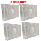 Kit C/ 6 Caixa P/ Embutir Na Laje Plafon Led 18 Redondo