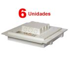 Kit C/ 6 Caixa P/ Embutir Na Laje Painel Plafon Led 24 Watts