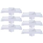 Kit 6 Caixa P/ Embutir Spot Led Na Laje Quadrado Recuado