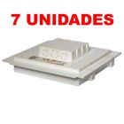 Kit C/ 7 Caixa P/ Embutir Na Laje Painel Plafon Led 24 Watts