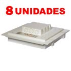 Kit C/ 8 Caixa P/ Embutir Na Laje Painel Plafon Led 24 Watts