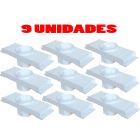 Kit 9 Caixa Passagem Embutir Spot Led Laje Plafon 7w Par20