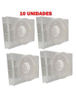 Kit C/ 10 Caixa P/ Embutir Na Laje Plafon Led 18 Redondo