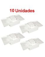 Kit C/ 10 Caixa P/ Embutir Na Laje Painel Plafon 12 Watts