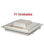 Kit C/ 11 Caixa P/ Embutir Na Laje Painel Plafon Led 24 Watts