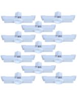 Kit 11 Caixa Passagem Embutir Spot Led Laje Plafon 5w Mr16