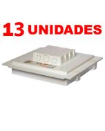Kit C/ 13 Caixa P/ Embutir Na Laje Painel Plafon Led 24 Watts