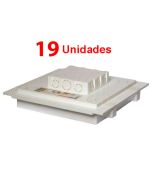 Kit C/ 19 Caixa P/ Embutir Na Laje Painel Plafon Led 24 Watts