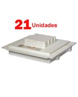 Kit C/ 21 Caixa P/ Embutir Na Laje Painel Plafon Led 24 Watts