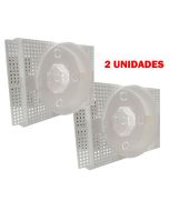 Kit C/ 2 Caixa P/ Embutir Na Laje Plafon Led 18 Redondo