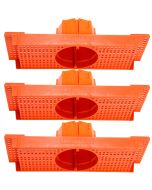 Kit 3 Caixa Luz Suporte P/ Laje Octogonal 27, 30cm Plasled