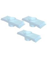 Kit 3 Caixa Passagem Embutir Spot Led Laje Plafon 7w Par20