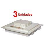 Kit C/ 3 Caixa P/ Embutir Na Laje Painel Plafon Led 24 Watts