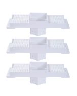 Kit 3 Caixa P/ Embutir Spot Led Na Laje Quadrado Recuado