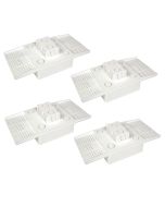 Kit C/ 4 Caixa P/ Embutir Na Laje Painel Plafon Led 12 Watts