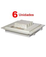 Kit C/ 6 Caixa P/ Embutir Na Laje Painel Plafon Led 24 Watts