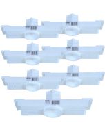 Kit 7 Caixa Passagem Embutir Spot Led Laje Plafon 5w Mr16