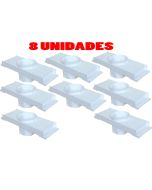 Kit 8 Caixa Passagem Embutir Spot Led Laje Plafon 7w Par20